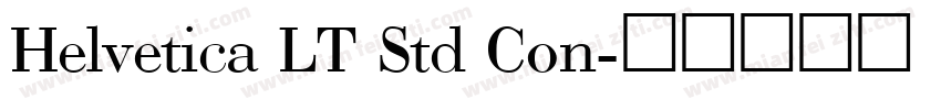 Helvetica LT Std Con字体转换
